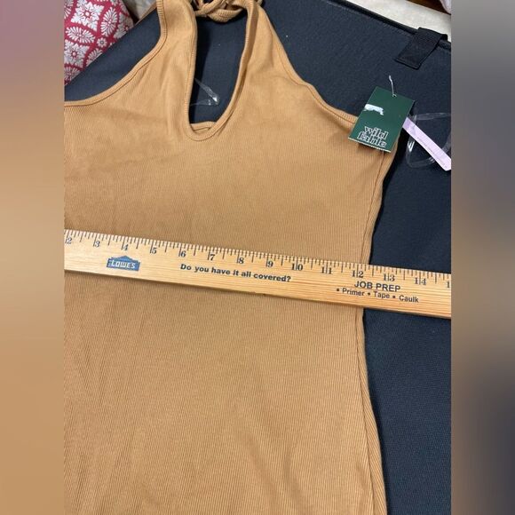 Halter rib Sleeveless mini dress - Picture 11 of 13